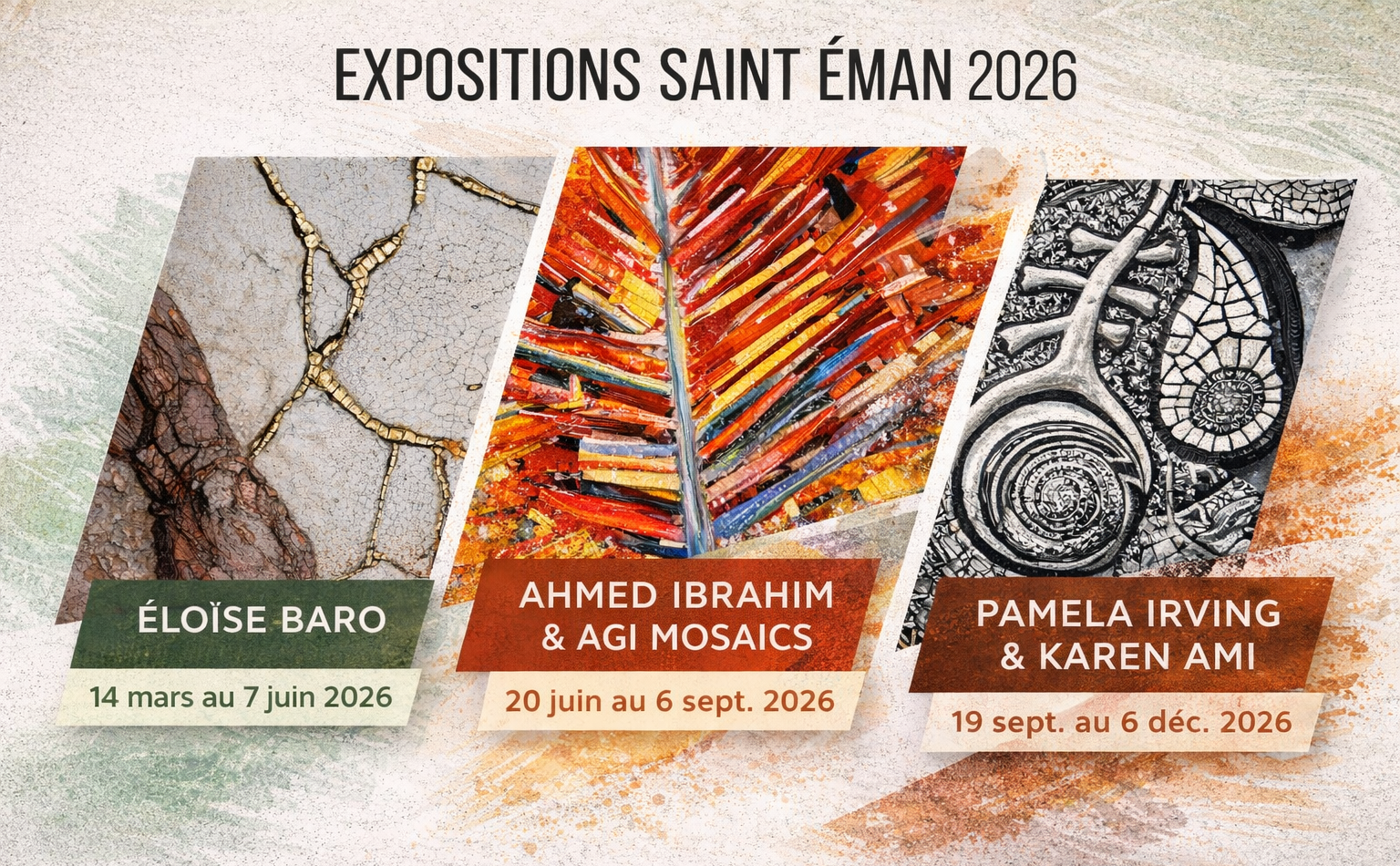 Chemin des Arts : Expositions St Eman 2026